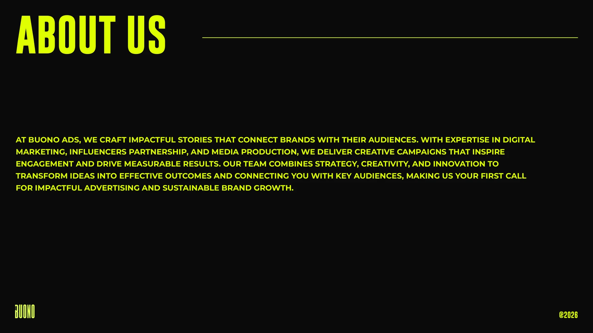 BUONO Company Profile page 2